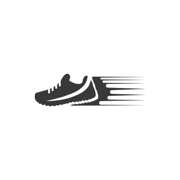 Çalışan Ayakkabı Simgesi Logosu — Stok Vektör