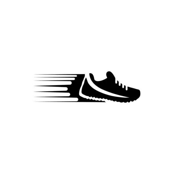 Hardloopschoenen Pictogram Logo — Stockvector