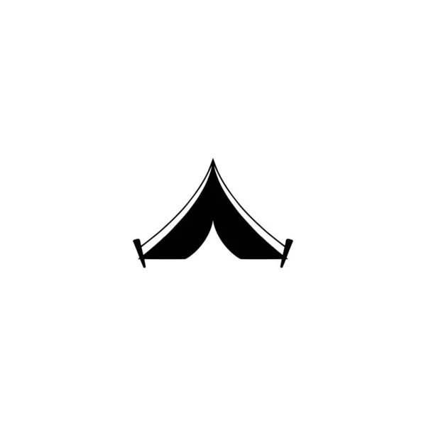 Ikona Namiotu Lub Logo Izolowane Symbol Znak Wektor Ilustracja Wysokiej — Wektor stockowy