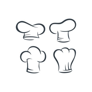 soyut şef şapka simgesi