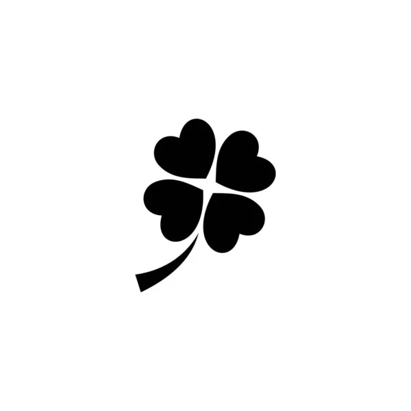 四葉のクローバーのシンボル — ストックベクタ