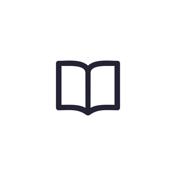 Ikona Otevřených Stránek Knihy Grafické Prvky Pro Váš Design — Stockový vektor