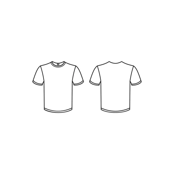 Esquema Camisa Icono Simple — Vector de stock