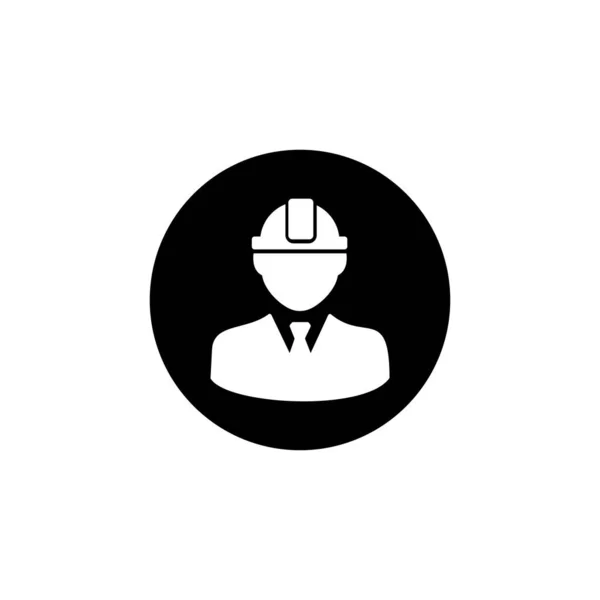 Engineer User Icon Vector Symbol Web Site Computer Mobile Vector — Stock Vector