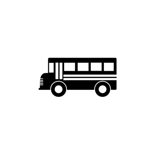 Logo Ikony Autobusu Szkolnego — Wektor stockowy