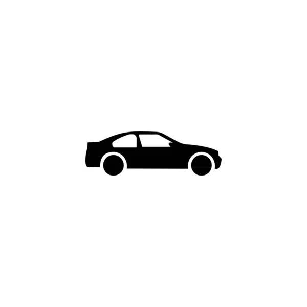 単純な車のアイコンベクトル ウェブフラットデザインのシンボル — ストックベクタ