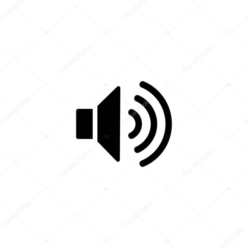 Audio volume icon vector. symbol for web flat design