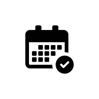 İşaretleme simgesi logosuna sahip takvim