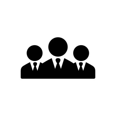 grup simgesi vektörü. Web düz tasarımı için sembol