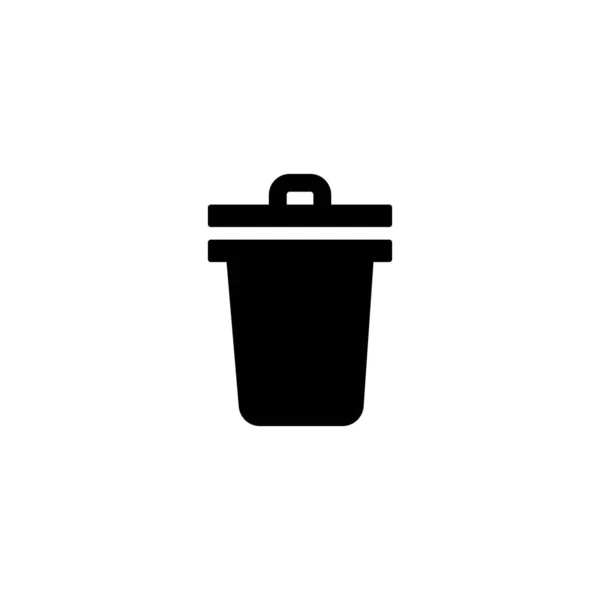垃圾图标向量 网页平面设计的符号 — 图库矢量图片