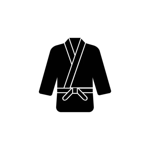 Kampsport Ikon Karate Eller Judo Uniform Symbol — Stock vektor