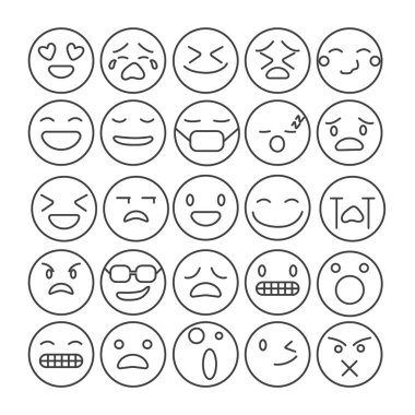 emoji duygu simgesi koleksiyonu