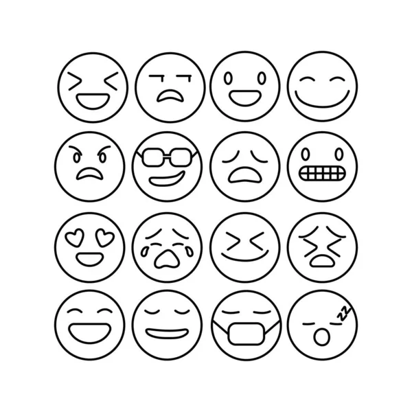 Emoji Emotionsvektorsymbol — Stockvektor