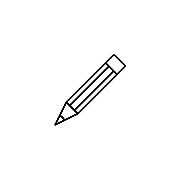 Bleistift Umrisssymbol Grafische Elemente Für Ihr Design — Stockvektor