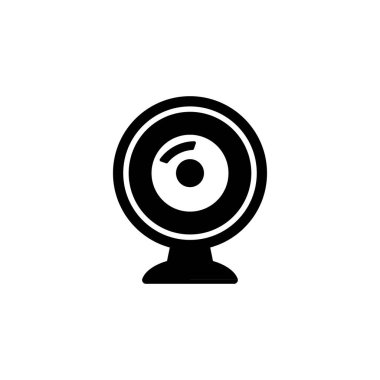 CCTV simge vektörü beyaz arkaplanda izole edildi