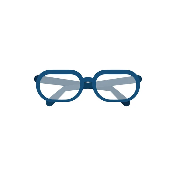 眼鏡アイコンフラットスタイルベクトル画像 — ストックベクタ