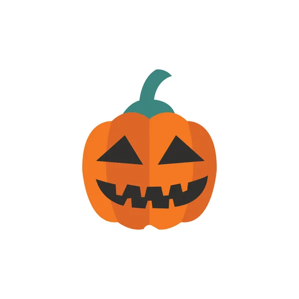 Halloween Logotipo Del Icono Calabaza — Vector de stock