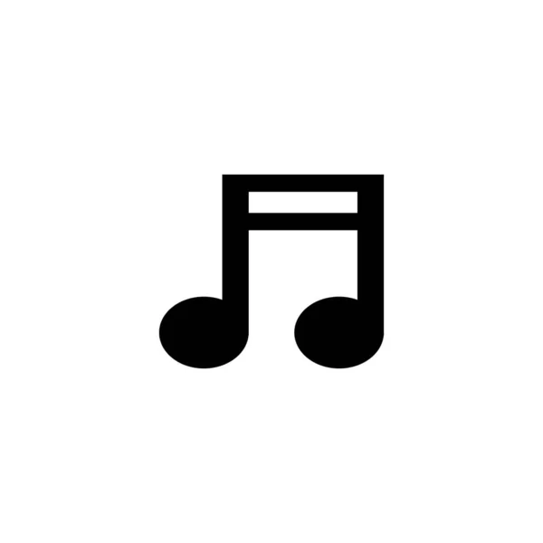 Hinweis Musik Icon Logo — Stockvektor