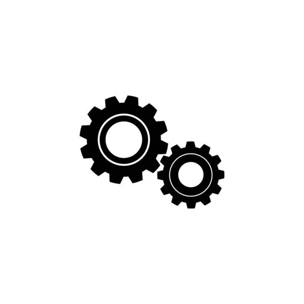 Setting Gear Isolated White Background — Stock Vector