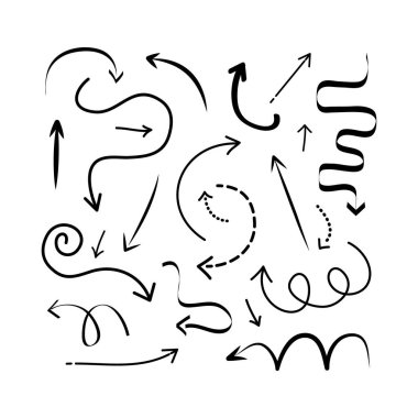 karalama okları vektör sembolü