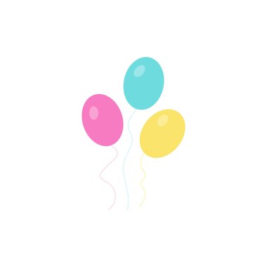 Beyaz arkaplanda izole edilmiş balon görüntüsü