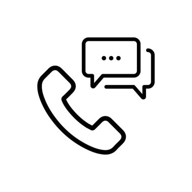 Telefon alıcısı simgesi vektörü