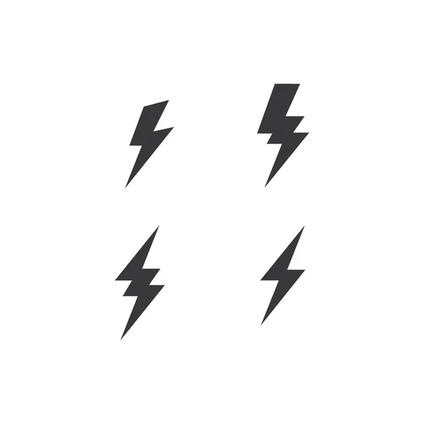 Collezione Fulmine Flash Icona — Vettoriale Stock