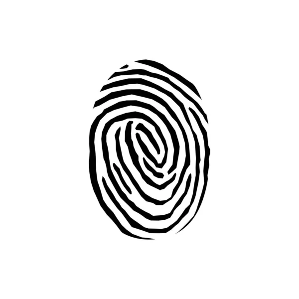 Λογότυπο Εικονιδίου Εκτύπωσης Δακτύλων — Διανυσματικό Αρχείο
