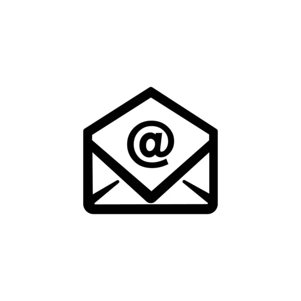 Mail Ikon Logó Megnyitása — Stock Vector