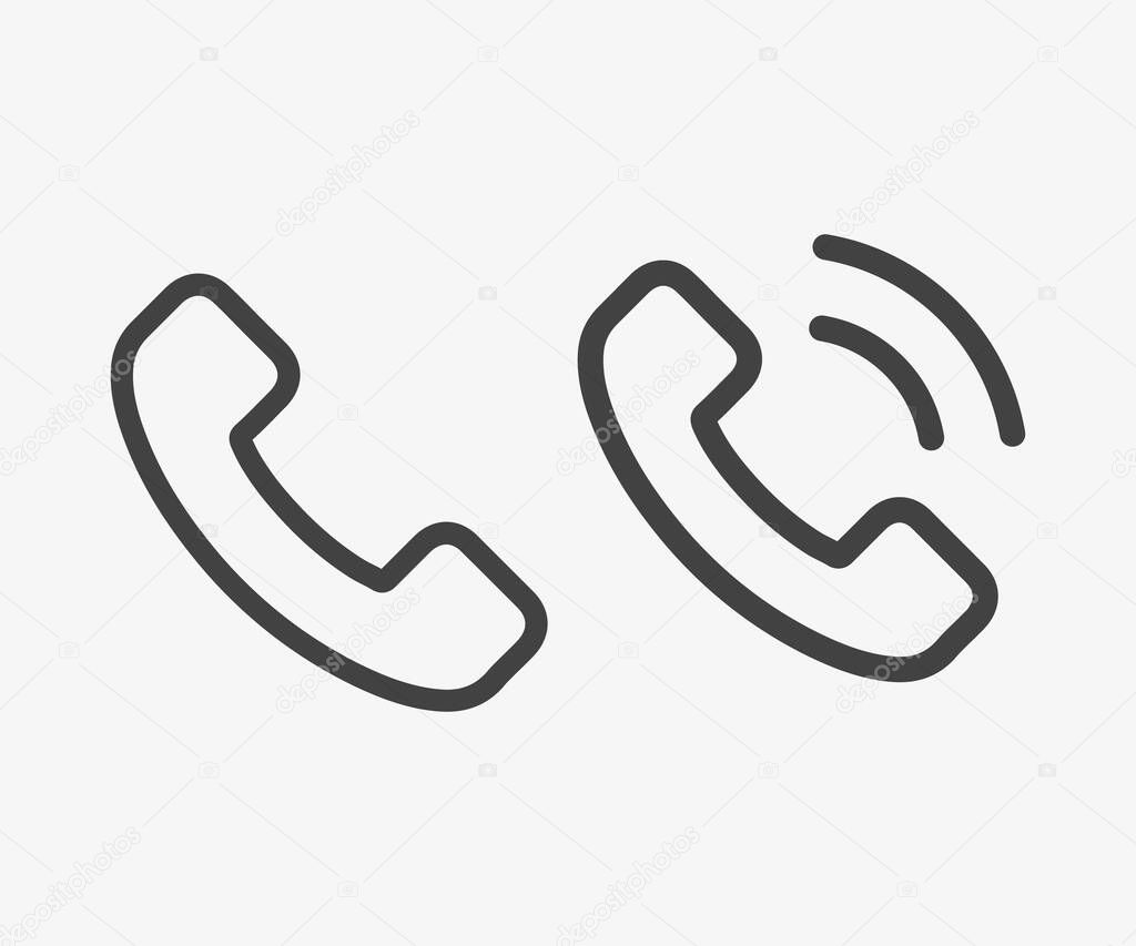 Telephone symbol for your design, logo, UI