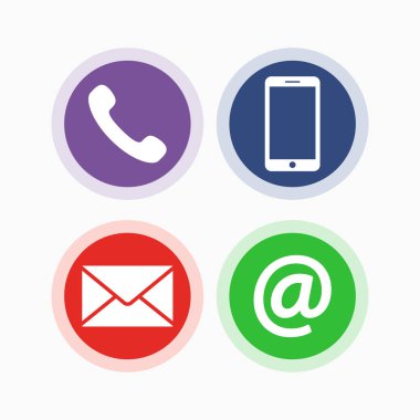 Web tasarımınız için iletişim simgeleri