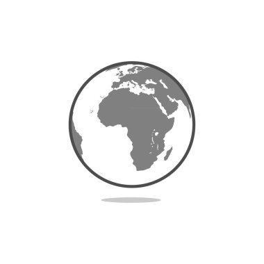 Gezegen Dünya simge vektörü