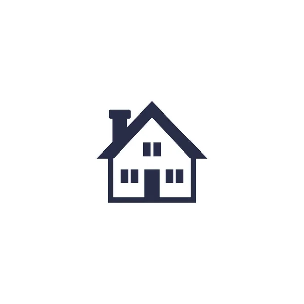 Home Flach Symbol Für Apps Und Website — Stockvektor