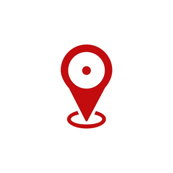 Ícone Mapa Localização Marca Ponteiro Gps Ilustração Vetorial — Vetor de Stock