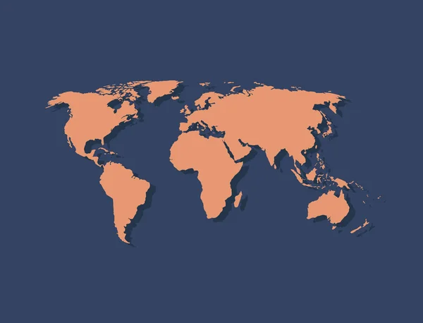 World Map Icon Symbol Vector — Stock Vector