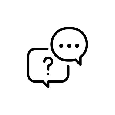 Sohbet ana hatları simge vektörü