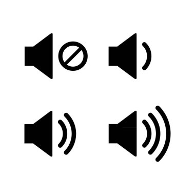 Ses hacmi vektör illüstrasyonu