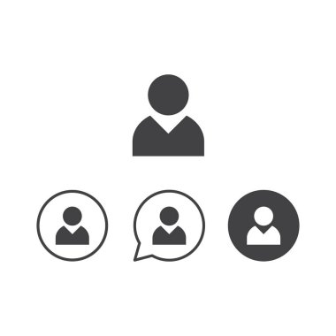 Kullanıcı simgeleri grafik tasarım vektör simgeleri