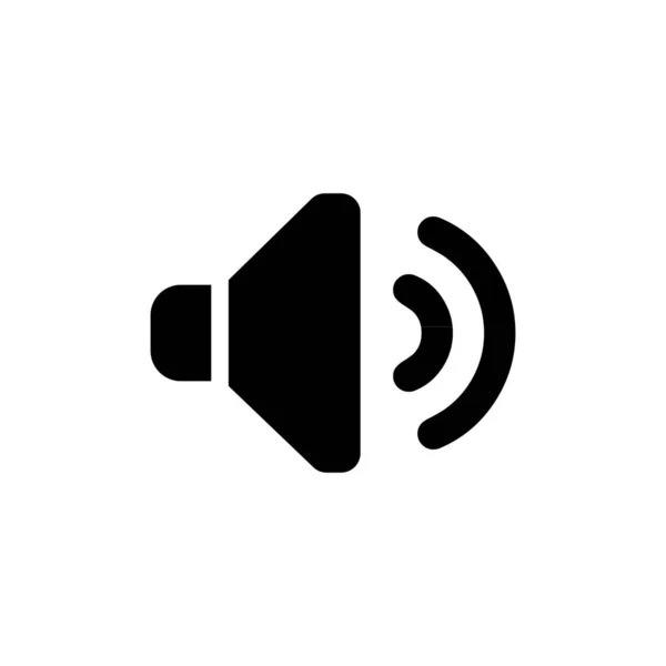 Loudspeaker Icon White Background — Stock Vector