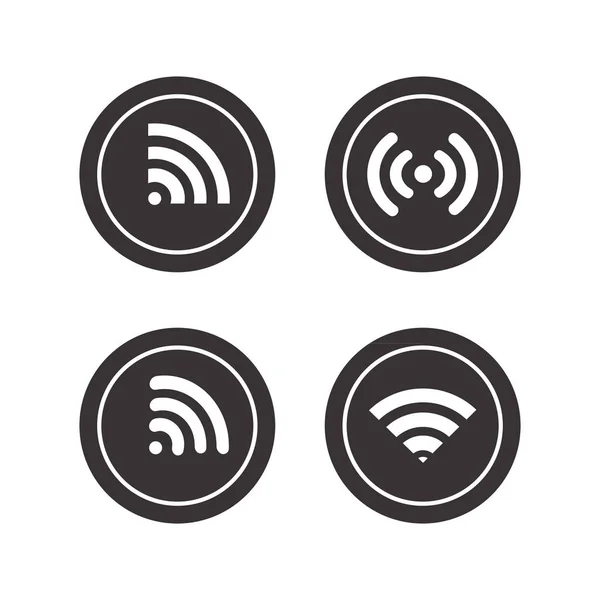 Wifi Symbol Verschiedenen Stilvektorgrafiken — Stockvektor