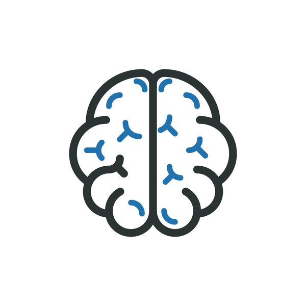 Вектор символов человеческого мозга