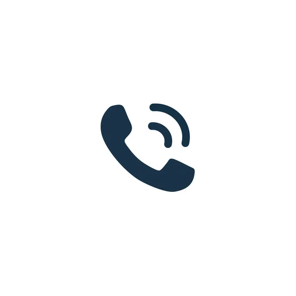 Σιλουέτα Του Εικονιδίου Του Τηλεφώνου Επίπεδη Σχεδίαση — Διανυσματικό Αρχείο