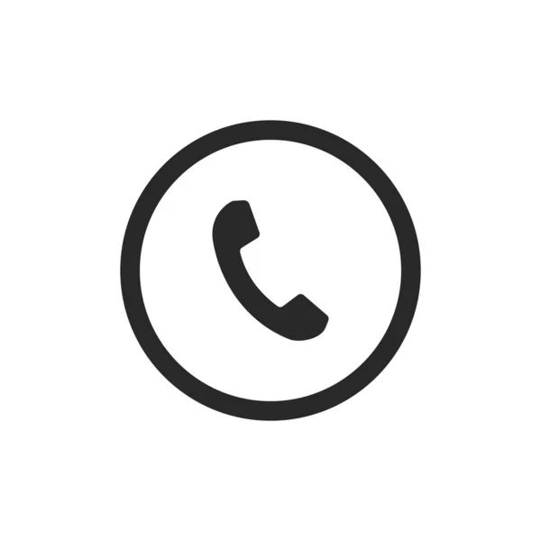 Signo Del Teléfono Icono Simple Fondo — Vector de stock