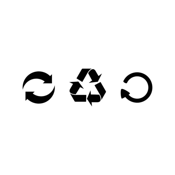 Recycle Pijlen Pictogram Symbool Vector — Stockvector