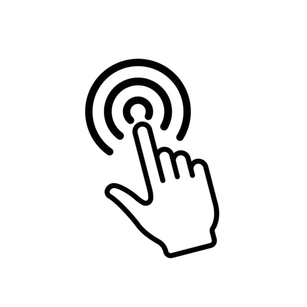Handcursor Symbol Klicksymbol Für Website Und Mobiltelefon — Stockvektor