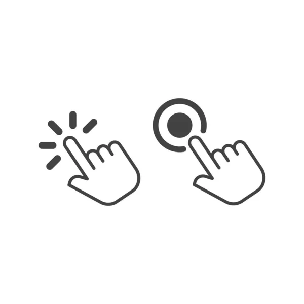 Εικονίδιο Δείκτη Χεριών Για Ιστοσελίδα Και Κινητό — Διανυσματικό Αρχείο