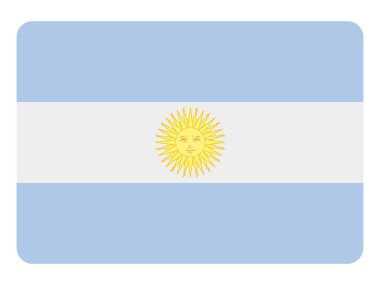 Arjantin bayrağı EPS 10 'un vektör görüntüsü