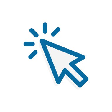 Fare imleci simge vektörü EPS 10 'a tıklayın