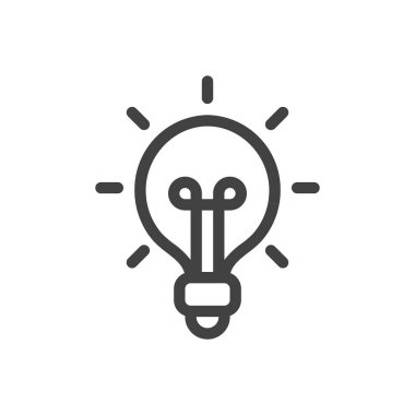 Beyaz arkaplanda lamba çizgisi simgesi. Vektör illüstrasyonu EPS 10