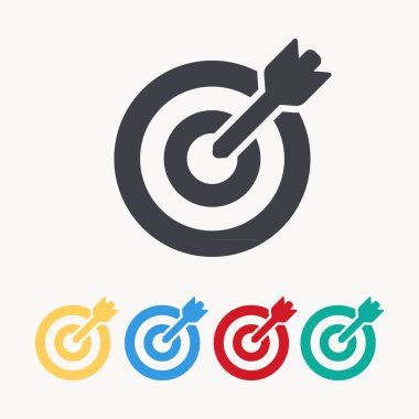 Hedef Simge vektör illüstrasyonu EPS 10